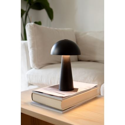 Markslöjd 108655 - LED Ściemnialna lampa akumulatorowa FUNGI LED/1,5W/5V IP44 czarna