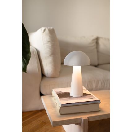 Markslöjd 108656 - LED Ściemnialna lampa akumulatorowa FUNGI LED/1,5W/5V IP44 biała