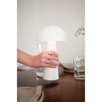 Markslöjd 108656 - LED Ściemnialna lampa akumulatorowa FUNGI LED/1,5W/5V IP44 biała