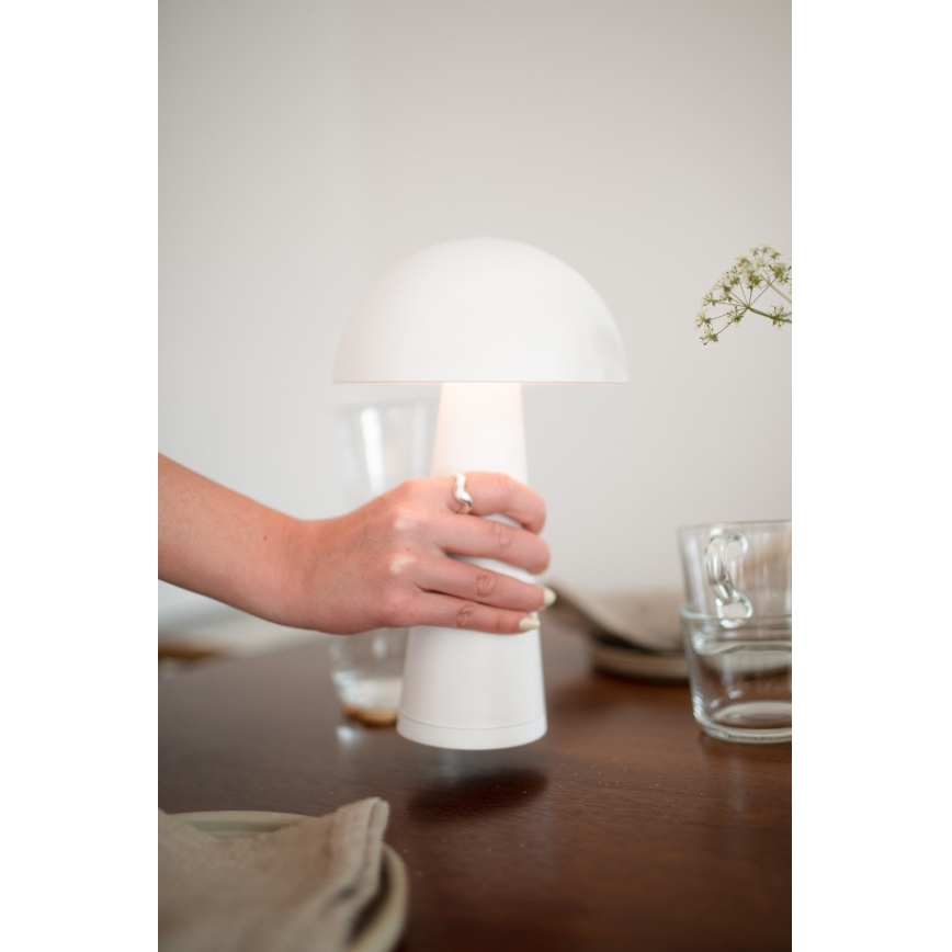 Markslöjd 108656 - LED Ściemnialna lampa akumulatorowa FUNGI LED/1,5W/5V IP44 biała
