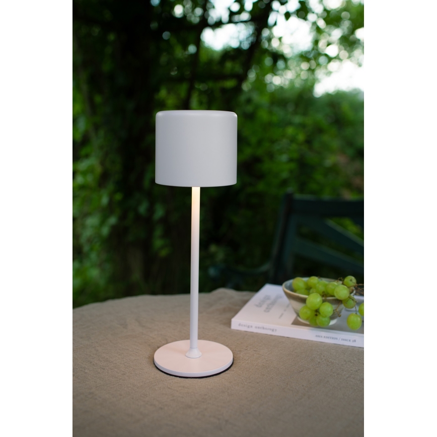 Markslöjd 108658 - LED Ściemnialna akumulatorowa lampa FILO LED/2W/5V IP44 30 cm biała