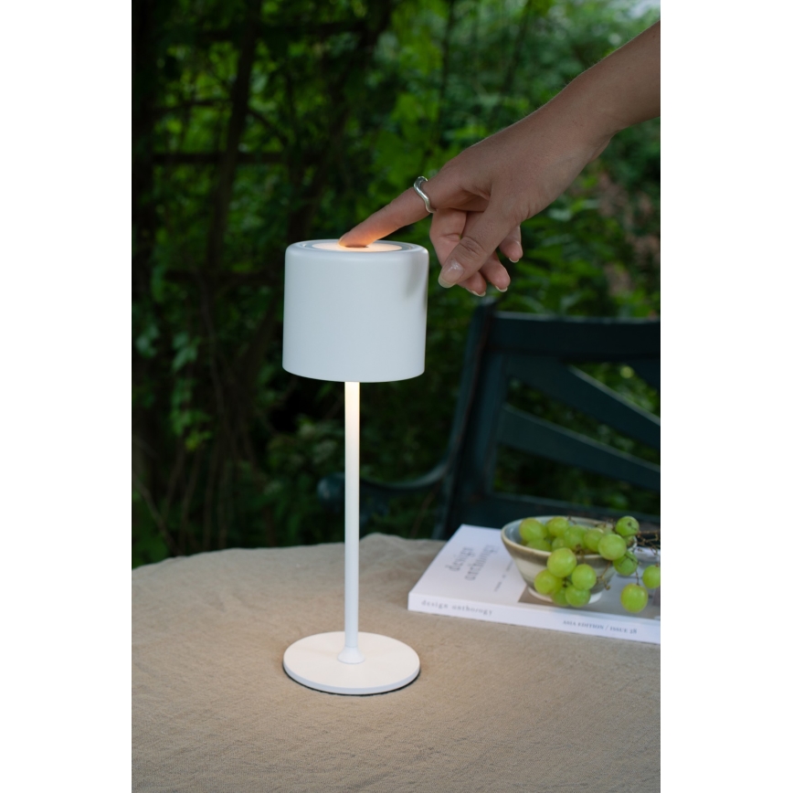Markslöjd 108658 - LED Ściemnialna akumulatorowa lampa FILO LED/2W/5V IP44 30 cm biała