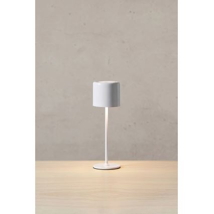 Markslöjd 108658 - LED Ściemnialna akumulatorowa lampa FILO LED/2W/5V IP44 30 cm biała