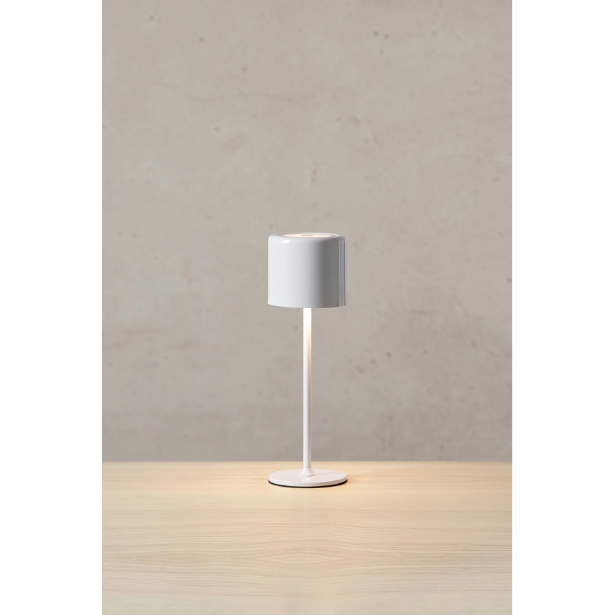 Markslöjd 108658 - LED Ściemnialna akumulatorowa lampa FILO LED/2W/5V IP44 30 cm biała