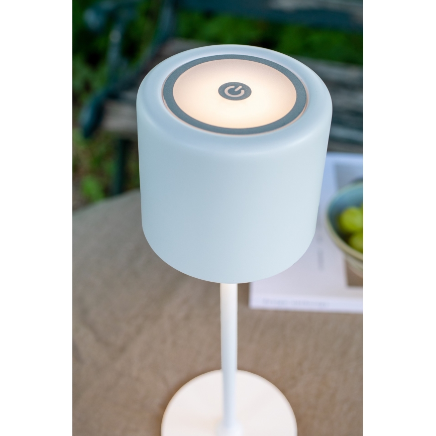 Markslöjd 108658 - LED Ściemnialna akumulatorowa lampa FILO LED/2W/5V IP44 30 cm biała