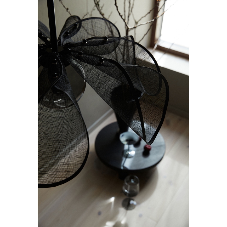 Markslöjd 108660 - Żyrandol na lince STYRKA 1xE27/40W/230V śr. 63 cm czarny