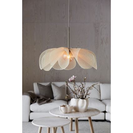 Markslöjd 108661 - Żyrandol na lince STYRKA 1xE27/40W/230V śr. 75 cm beżowy