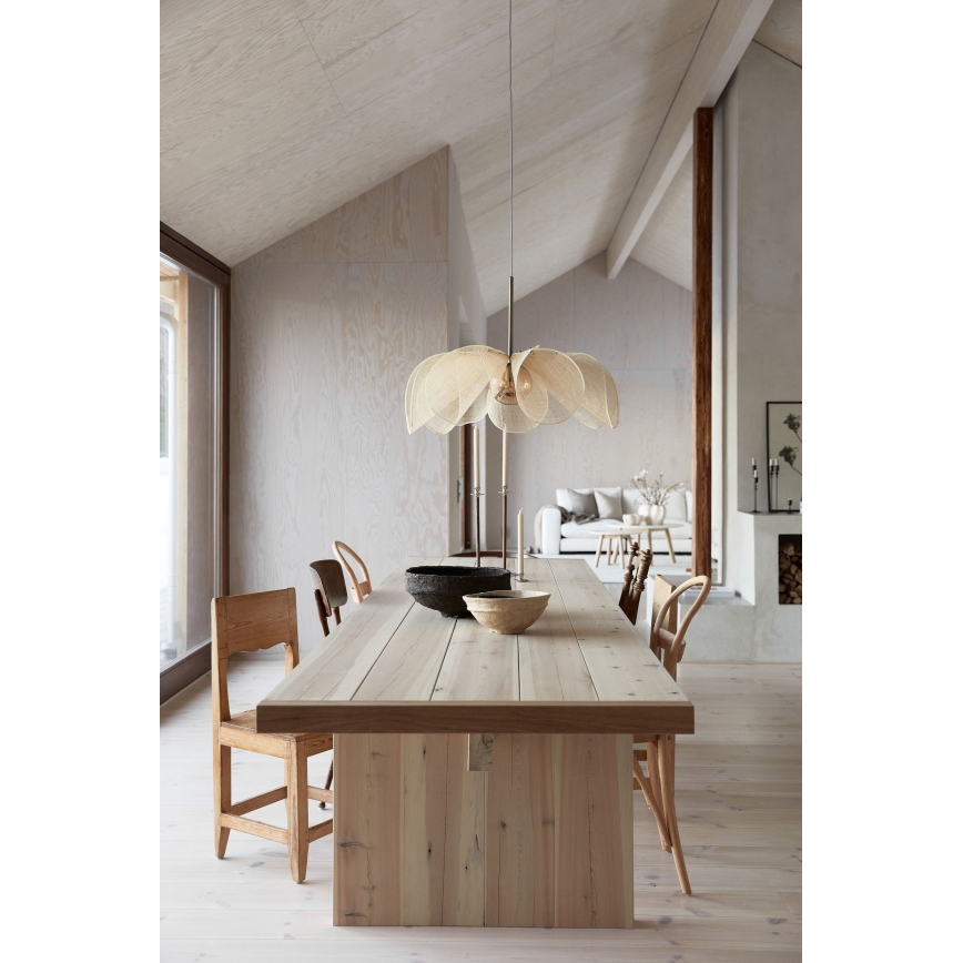Markslöjd 108661 - Żyrandol na lince STYRKA 1xE27/40W/230V śr. 75 cm beżowy