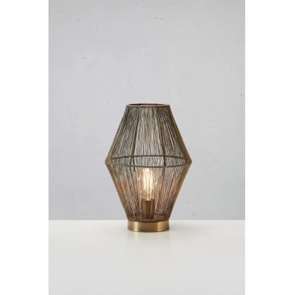 Markslöjd 108665 - Lampa stołowa CASA 1xE27/40W/230V mosiądz