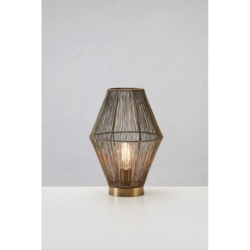 Markslöjd 108665 - Lampa stołowa CASA 1xE27/40W/230V mosiądz