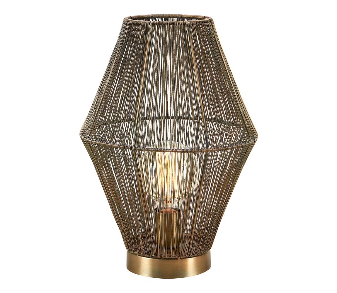 Markslöjd 108665 - Lampa stołowa CASA 1xE27/40W/230V mosiądz
