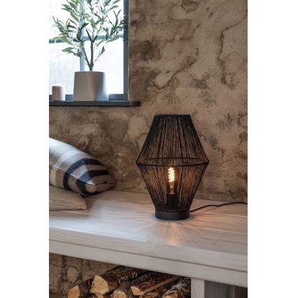 Markslöjd 108666 - Lampa stołowa CASA 1xE27/40W/230V czarna