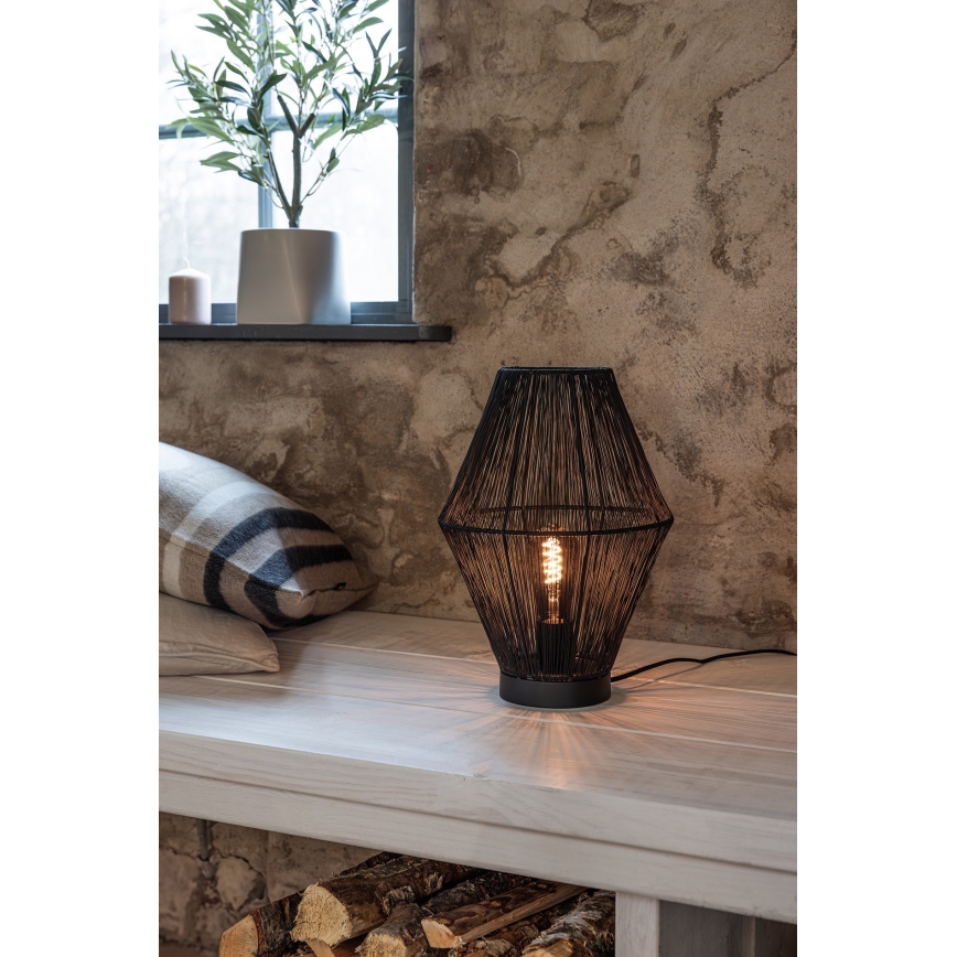 Markslöjd 108666 - Lampa stołowa CASA 1xE27/40W/230V czarna
