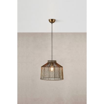 Markslöjd 108667 - Żyrandol na lince CAPANNA 1xE27/40W/230V mosiądz
