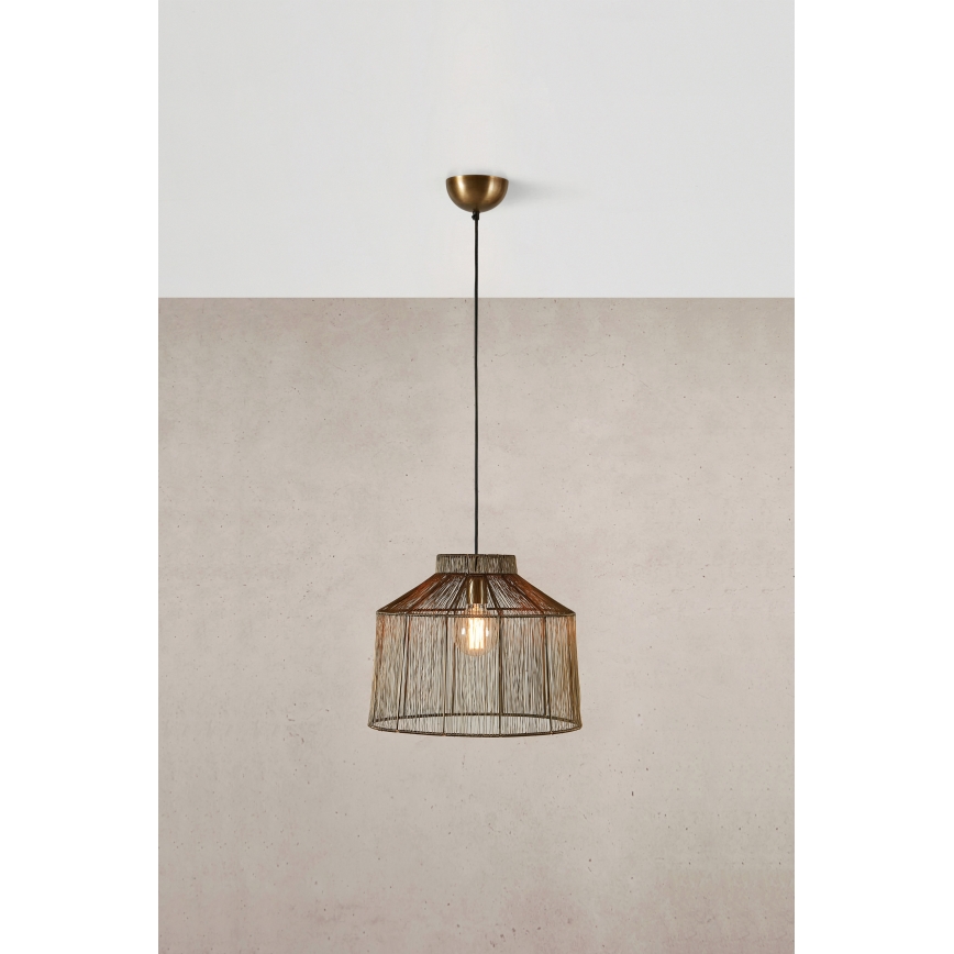 Markslöjd 108667 - Żyrandol na lince CAPANNA 1xE27/40W/230V mosiądz