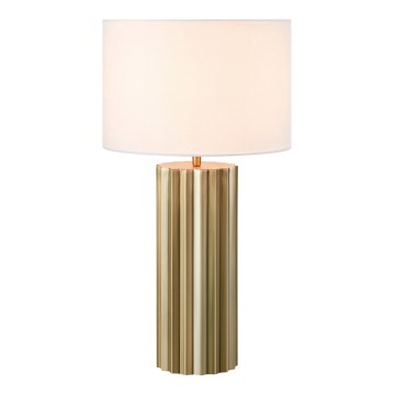 Markslöjd 108669 - Lampa stołowa HASHIRA 1xE27/40W/230V białe/mosiądz