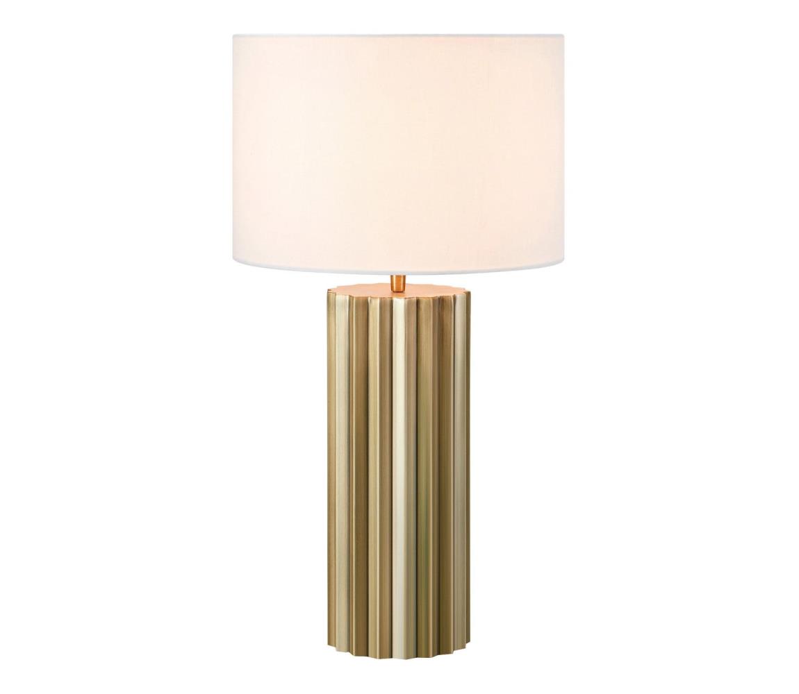 Markslöjd 108669 - Lampa stołowa HASHIRA 1xE27/40W/230V białe/mosiądz