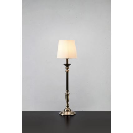 Markslöjd 108680 - Lampa stołowa GENT 1xE27/40W/230V matowy chrom/czarny/biały