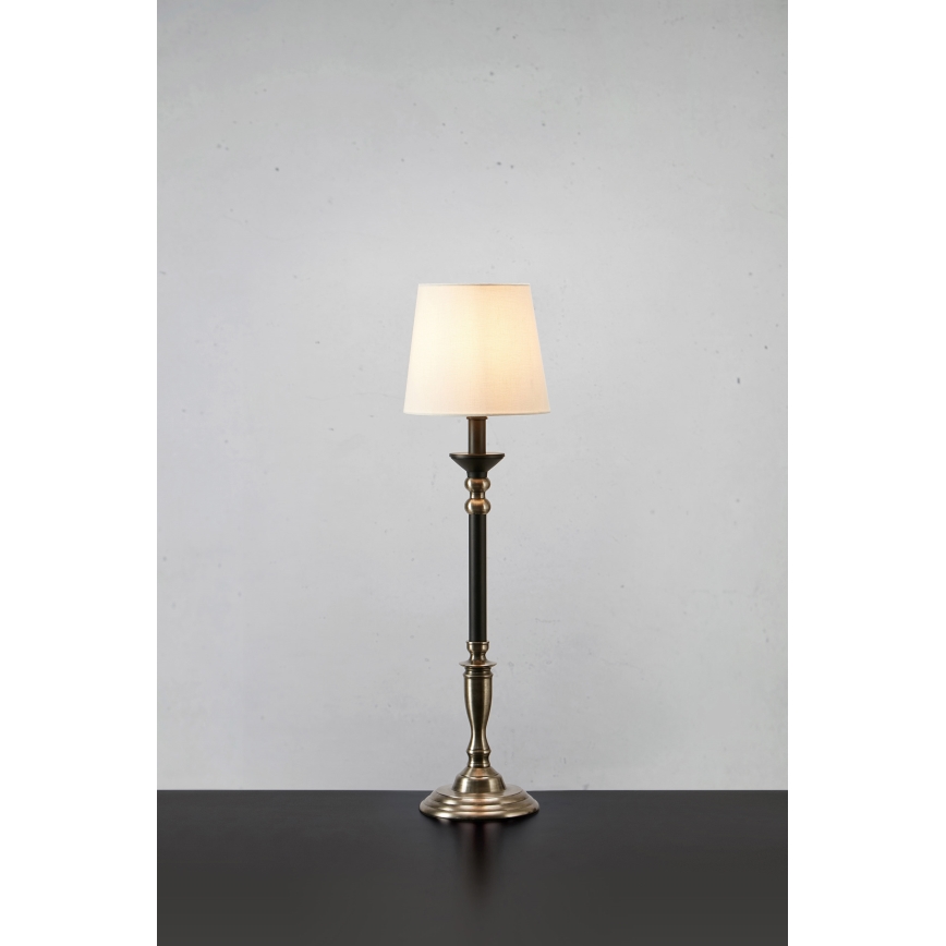 Markslöjd 108680 - Lampa stołowa GENT 1xE27/40W/230V matowy chrom/czarny/biały