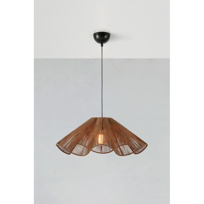 Markslöjd 108681 - Żyrandol na lince NAMI 1xE27/40W/230V brązowy