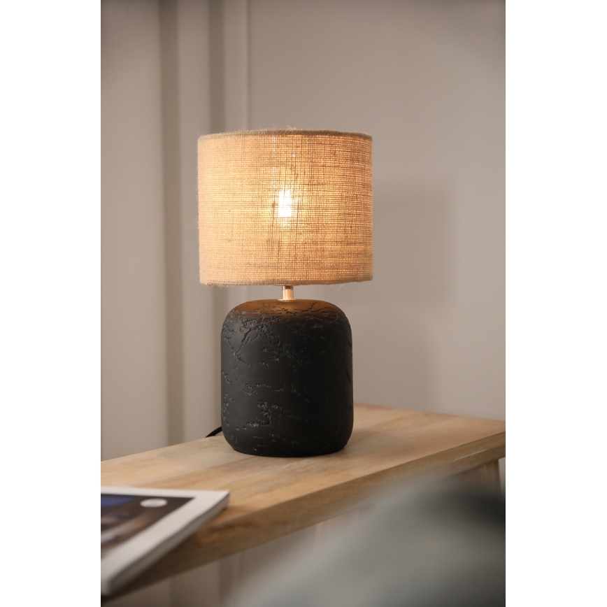 Markslöjd 108683 - Lampa stołowa MONTAGNA 1xE14/40W/230V 32 cm beżowa/czarna