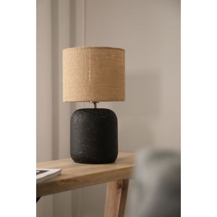 Markslöjd 108683 - Lampa stołowa MONTAGNA 1xE14/40W/230V 32 cm beżowa/czarna