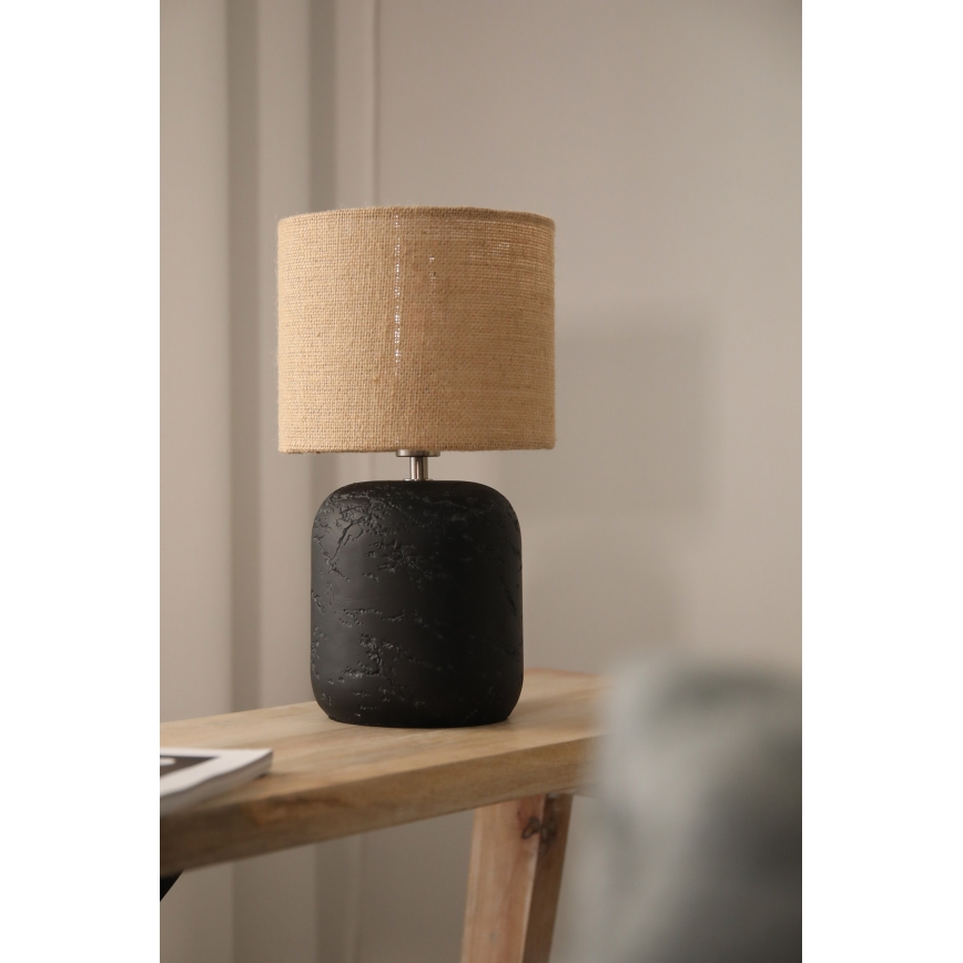 Markslöjd 108683 - Lampa stołowa MONTAGNA 1xE14/40W/230V 32 cm beżowa/czarna