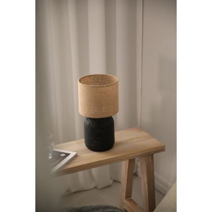 Markslöjd 108683 - Lampa stołowa MONTAGNA 1xE14/40W/230V 32 cm beżowa/czarna