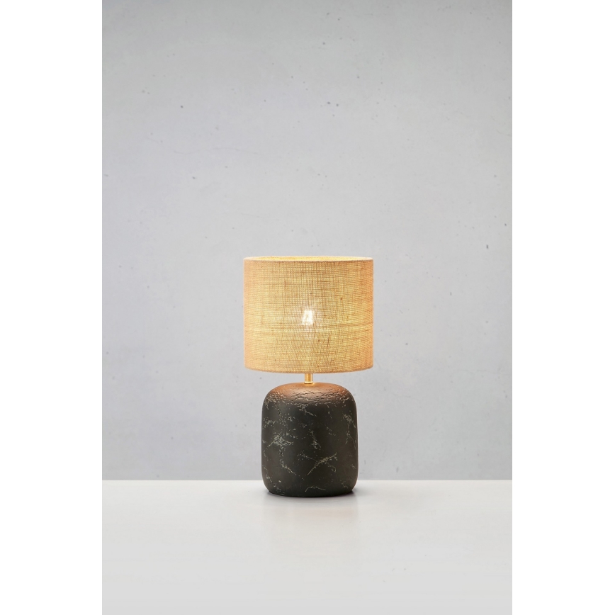 Markslöjd 108683 - Lampa stołowa MONTAGNA 1xE14/40W/230V 32 cm beżowa/czarna