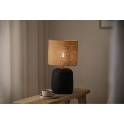 Markslöjd 108684 - Lampa stołowa MONTAGNA 1xE14/40W/230V 45 cm beżowa/czarna