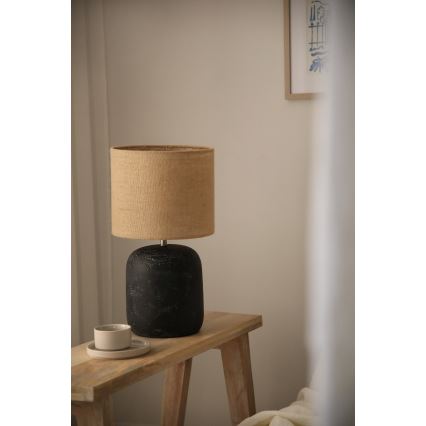 Markslöjd 108684 - Lampa stołowa MONTAGNA 1xE14/40W/230V 45 cm beżowa/czarna