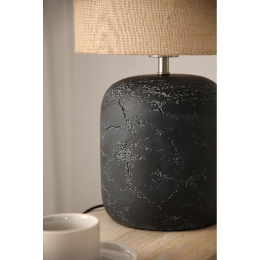 Markslöjd 108684 - Lampa stołowa MONTAGNA 1xE14/40W/230V 45 cm beżowa/czarna