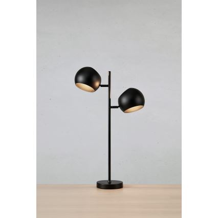 Markslöjd 108691 - Lampa stołowa EDGAR 2xE14/40W/230V czarna