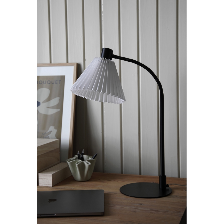 Markslöjd 108697 - Lampa stołowa MIRA 1xE14/40W/230V czarna/biała