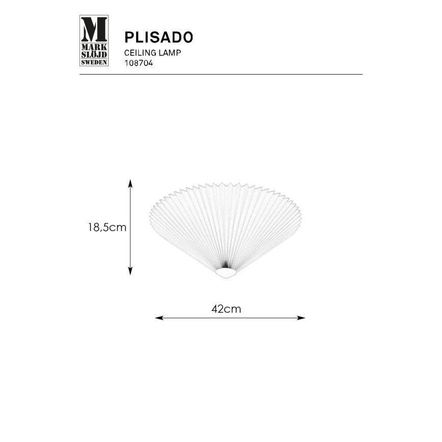 Markslöjd 108704 - Lampa sufitowa PLISADO 3xE14/40W/230V śr. 42 cm beżowa
