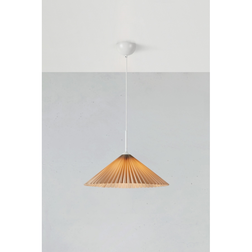Markslöjd 108710 - Żyrandol na lince PLISADO 1xE27/40W/230V śr. 50 cm beżowy