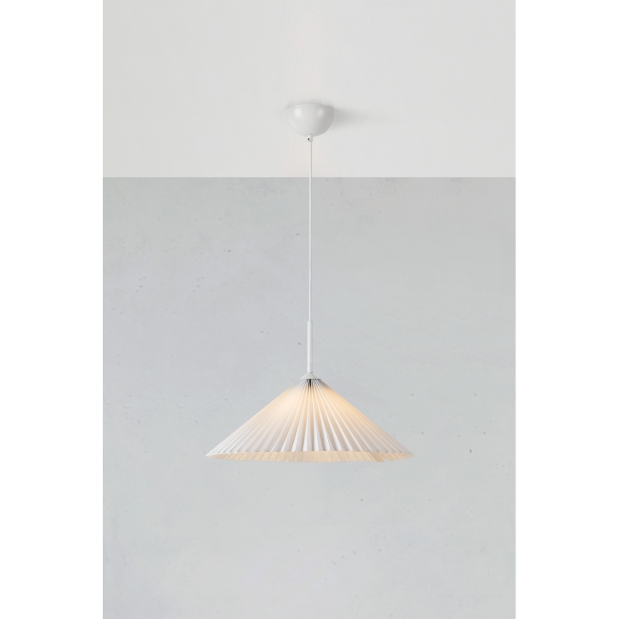 Markslöjd 108711 - Żyrandol na lince PLISADO 1xE27/40W/230V śr. 50 cm biały