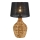 Markslöjd 108770 - Lampa stołowa PAGLIA 1xE27/40W/230V czarna/rattan