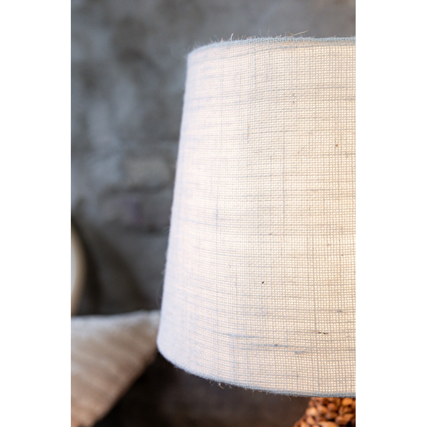 Markslöjd 108771 - Lampa stołowa PAGLIA 1xE27/40W/230V biała/rattan