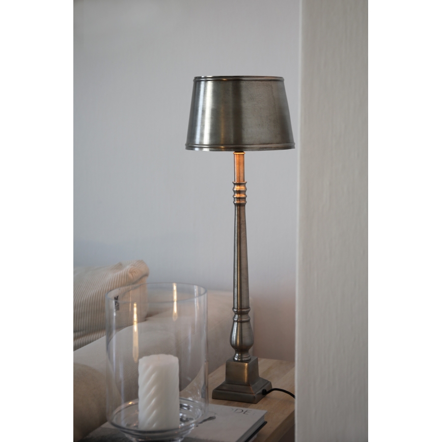 Markslöjd 108775 - Lampa stołowa METALLO 1xE27/40W/230V matowy chrom