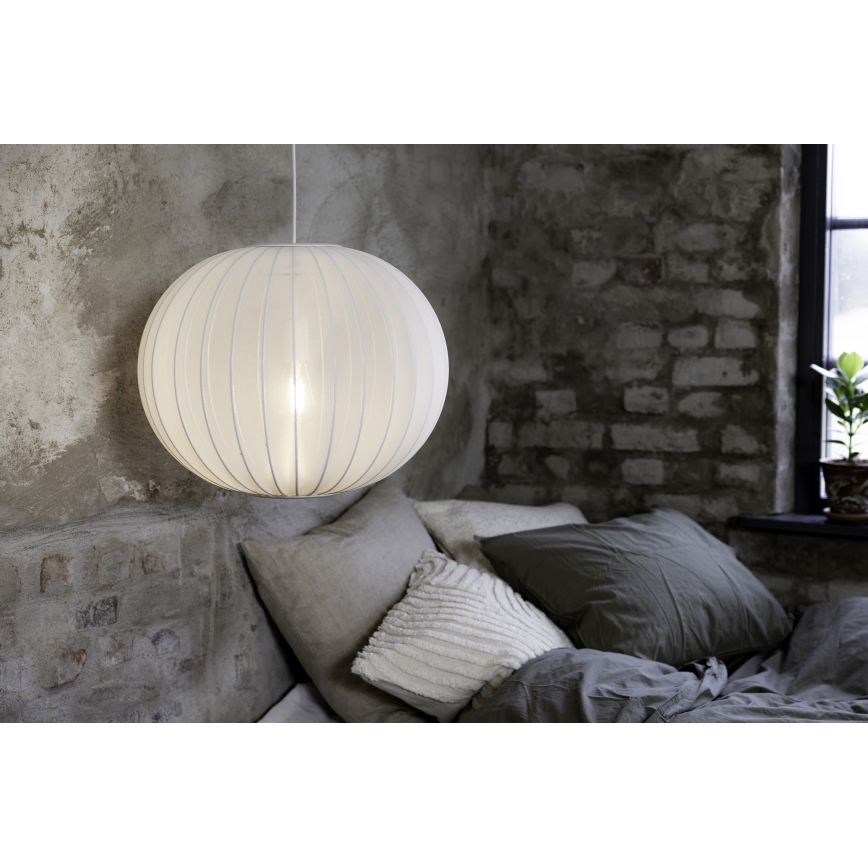 Markslöjd 108792 - Żyrandol na lince FORENCE 1xE27/40W/230V śr. 50 cm biały