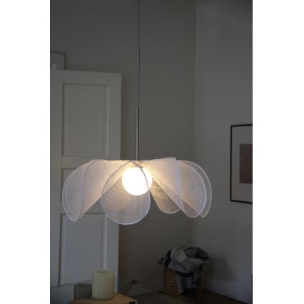 Markslöjd 108818 - Żyrandol na lince STYRKA 1xE27/40W/230V śr. 75 cm biały