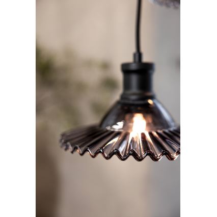 Markslöjd 108853 - Żyrandol na lince NOVIA 3xE27/40W/230V czarny/dymny