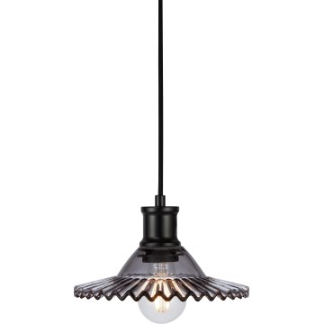 Markslöjd 108854 - Żyrandol na lince NOVIA 1xE27/40W/230V czarny/dymny