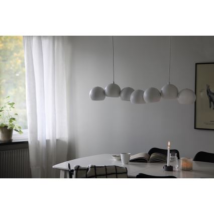 Markslöjd 108859 - Żyrandol na lince CUPOLO 7xE14/40W/230V biały