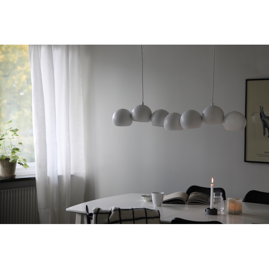 Markslöjd 108859 - Żyrandol na lince CUPOLO 7xE14/40W/230V biały