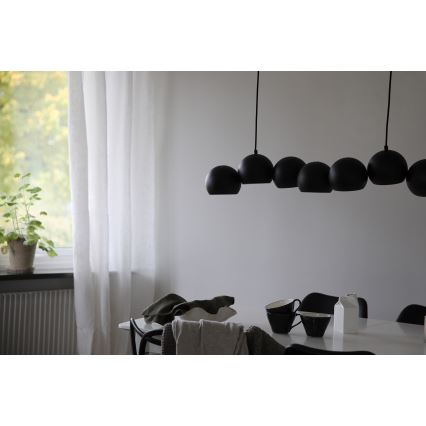 Markslöjd 108860 - Żyrandol na lince CUPOLO 7xE14/40W/230V czarny