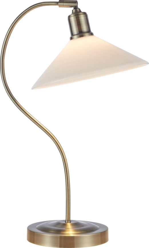 Markslöjd 108863 - Lampa stołowa VELA 1xE27/40W/230V mosiądz/biały