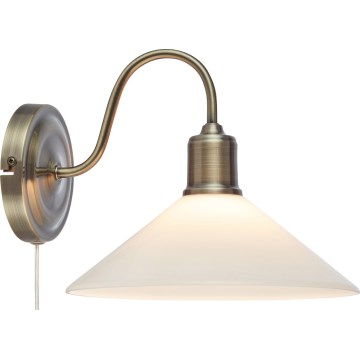 Markslöjd 108865 - Kinkiet VELA 1xE27/40W/230V mosiądz/biały
