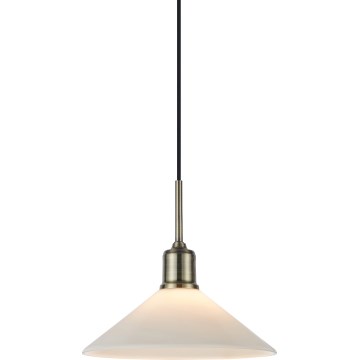 Markslöjd 108867 - Żyrandol na lince VELA 1xE27/40W/230V mosiądz/biały